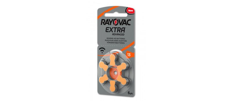Rayovac extra mercury free μπαταρίες ακουστικών βαρηκοϊας 1,45V.