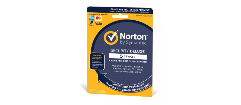 NORTON Security Deluxe 3.0, 5 συσκευές, 1 έτος, EU