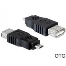 DELOCK Adapter USB Micro-B Male σε USB 2.0 A Female OTG, Black
