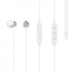 CELEBRAT Earphones με μικρόφωνο A13-WH, Bluetooth, με μαγνήτη, λευκά