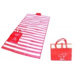 Ψάθα-τσάντα παραλίας AG366 με μαξιλάρι, αδιάβροχη, 175 x 90 cm, κόκκινο