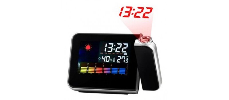 Ψηφιακός μετεωρολογικός σταθμός AK237 με ρολόι, ξυπνητήρι, ημερολόγιο