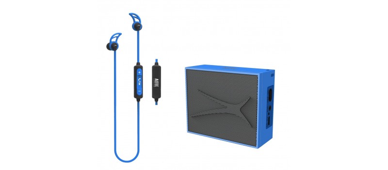 ALTEC LANSING Earphone & speaker, bluetooth 4.1, 10m, 2W RMS, μπλε