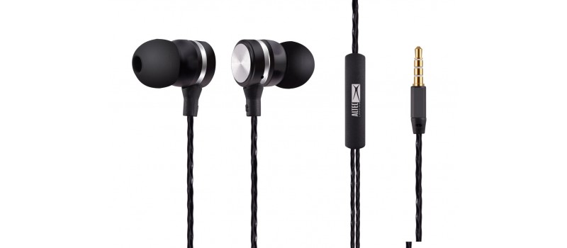 ALTEC LANSING earphones Inspire, mic, Button, 110dB, μαύρα