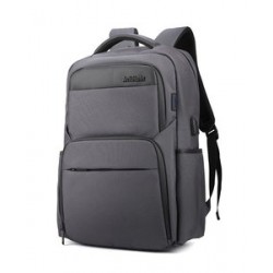 ARCTIC HUNTER τσάντα πλάτης B00113C-GY με θήκη laptop, USB, γκρι