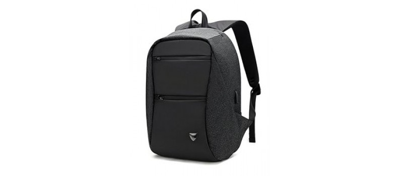 ARCTIC HUNTER τσάντα πλάτης B00207-BK με θήκη laptop, USB, μαύρη