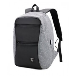 ARCTIC HUNTER τσάντα πλάτης B00207-DG με θήκη laptop, USB, γκρι