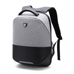 ARCTIC HUNTER τσάντα πλάτης B00216-LG με θήκη laptop αδιάβροχη, αν. γκρί