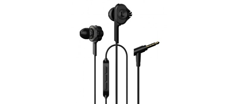 UIISII Ακουστικά Handsfree BA-T6, Dual Dynamic, Hi-Res Audio, μαύρο