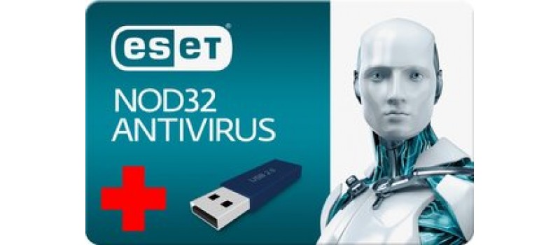 Bundle BNDL-0023 ESET Antivirus NOD32A5-2, 1 συσκευή - 1 έτος + USB 16GB