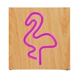 BIGBEN ηχείο Flamingo Neon, 15W, bluetooth, ξύλο