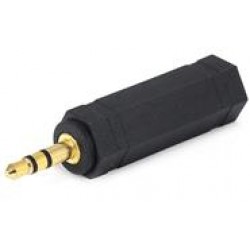 POWERTECH adapter STEREO 3.5mm M/F 6.35mm - GOLD, 5 τεμ