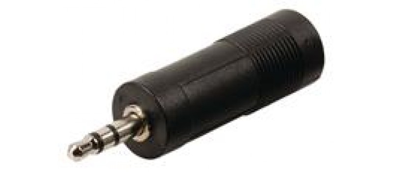 POWERTECH adapter STEREO 3.5mm M/F 6.35mm - NIKEL, 5 τεμ