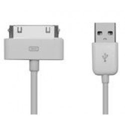 POWERTECH Καλώδιο USB 2.0 σε iPad & iPhone 4/4S, 1m, White