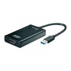 POWERTECH Μετατροπέας από USB 3.0 (M) σε HDMI 1.4V (F), 0.20m