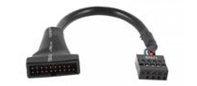 POWERTECH καλώδιο USB 2.0 9pin σε USB 3.020pin, 0.20m