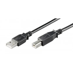 POWERTECH Καλώδιο USB 2.0 σε USB Type B, 1m, Χάλκινο, Μαύρο