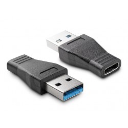 POWERTECH Adapter USB 3.0 σε Type-C female, μαύρο