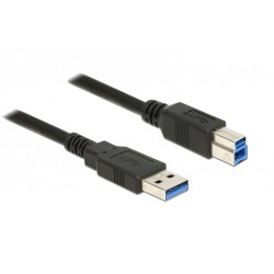 POWERTECH καλώδιο USB 3.0 (A) σε USB 3.0 (B), 1.5m, μαύρο