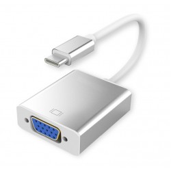 POWERTECH Converter USB 3.1 Type C σε VGA 15pin, Gray