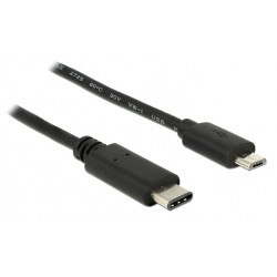 POWERTECH Καλώδιο USB Type-C σε USB Micro, 1m, Black