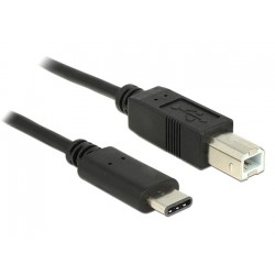 POWERTECH Καλώδιο USB 2.0 Type C σε USB Type B, 1m, Black