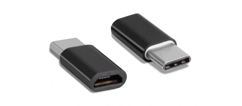 POWERTECH Adapter USB Type-C σε Micro USB, μαύρο
