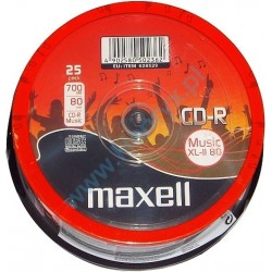 MAXELL CD-R music XL-II 80min, 700MB, 16x, 25τμχ Cake box