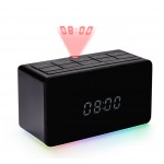THOMSON Ξυπνητήρι CL300P με προβολέα ώρας, FM Radio, USB, LED, μαύρο