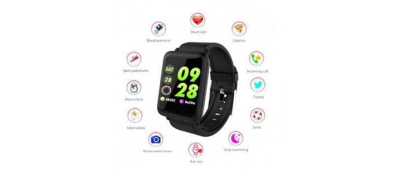 COLMI Smartwatch CLM-M28 έγχρωμη οθόνη, Heart rate/Blood presure, μαύρο