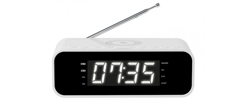 THOMSON Ξυπνητήρι CR255I, FM, ασύρματη φόρτιση, dual alarm, λευκό