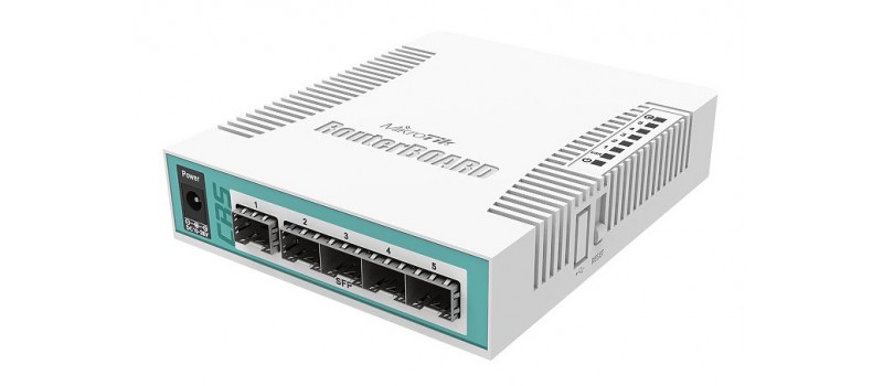 MIKROTIK Cloud Router Switch CRS106-1C-5S, 128MB RAM, 1x Combo, 5x SFP