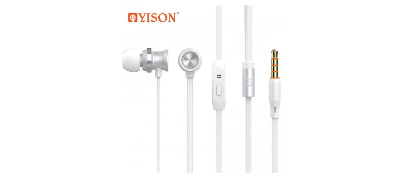 YISON ακουστικά με μικρόφωνο D7, λευκό