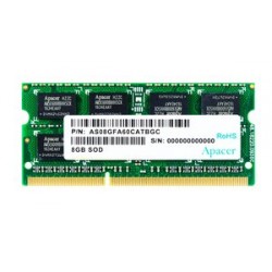 APACER Μνήμη DDR3 SODimm DS.08G2J.K9M, 8GB, 1333MHz, PC3-10600, CL9