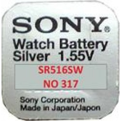 SONY Μπαταρία λιθίου για ρολόγια SR516SW, 1.55V, No317, 10τμχ