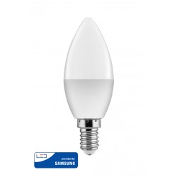 POWERTECH LED Λάμπα Candle 5W, Daylight 6500K, E14, Samsung LED, IC