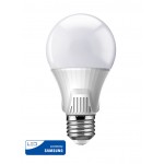 POWERTECH LED Λάμπα Bulb 9W, Daylight 6500K, E27, Samsung LED, IC