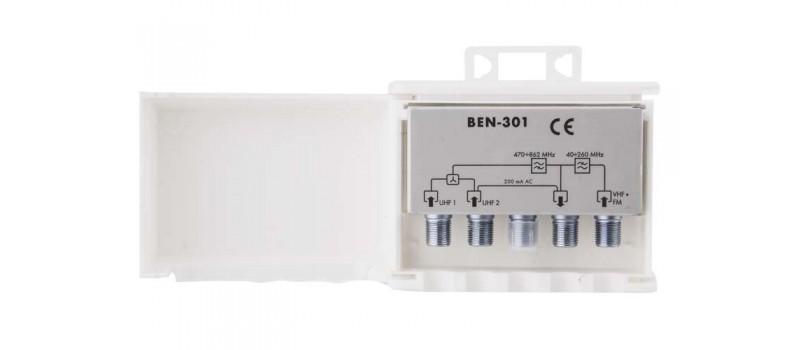 BENSAT μείκτης κεραίας BEN-301, εξωτερικός, DVB-T, FM, VHF, UHF
