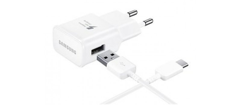 SAMSUNG Φορτιστής EP-TA20EBECGWW, USB Type-C, 15W 2A, retail, λευκό