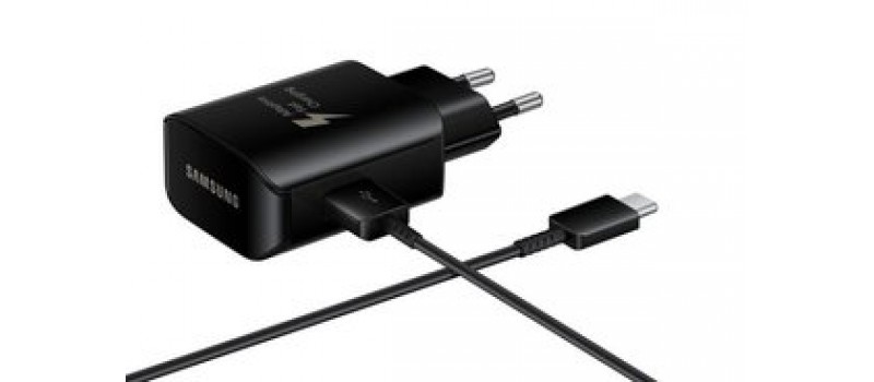 SAMSUNG Φορτιστής EP-TA300CBEGWW USB 2.0 σε Type-C, 2.1A 25W, μαύρος
