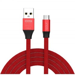 GOLF Καλώδιο Wing USB 2.0 σε Micro, Fast Charging, Sync, 1m, κόκκινο