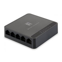LEVELONE GbE Switch GEU-0522, 5-port 10/100/1000Mbps, MAC 4K, Ver. 1.0