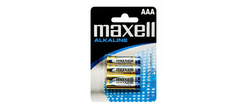 MAXELL Αλκαλικές μπαταρίες AAA LR03, 4τμχ