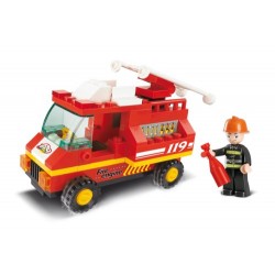 SLUBAN Τουβλάκια Town, Fire Truck M38-B0173, 74τμχ