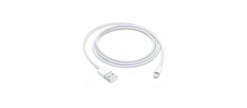 APPLE Καλώδιο USB σε Lightning, MD818ZM-A (A1480), 1m, λευκό