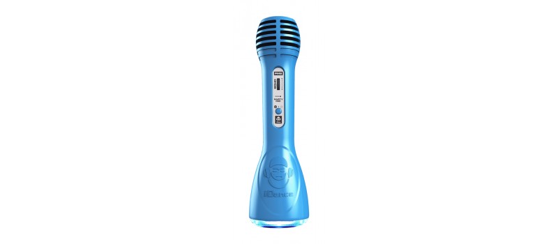 IDANCE Ασύρματο Bluetooth μικρόφωνο PM6BL, LED, επαναφορτιζόμενο, μπλε