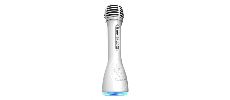 IDANCE Ασύρματο Bluetooth μικρόφωνο PM-6WH, LED, επαναφορτιζόμενο, λευκό
