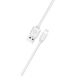 POWERTECH Καλώδιο USB σε Lightning prime PT-706, MFi, copper, 1m, λευκό
