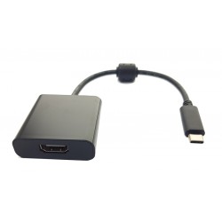 POWERTECH Converter Type-C σε HDMI, Premium Quality με ferrites, Black