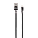 POWERTECH Καλώδιο USB σε Lightning zamak PTR-0002, copper, 1m, μαύρο